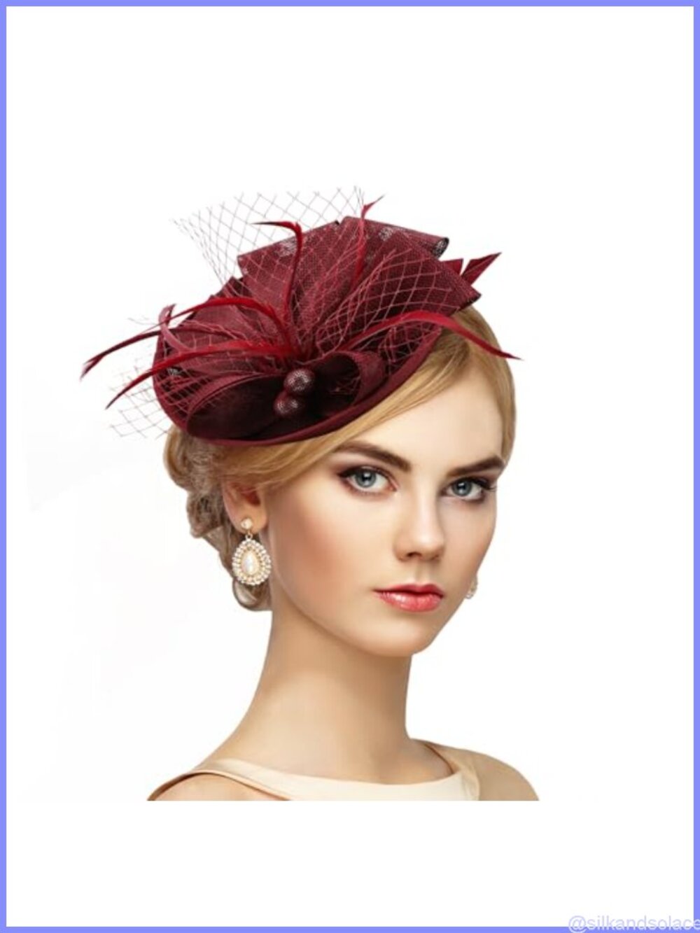 Fascinator Tea Party Hat Derby Pillbox Kentucky Hat for Women